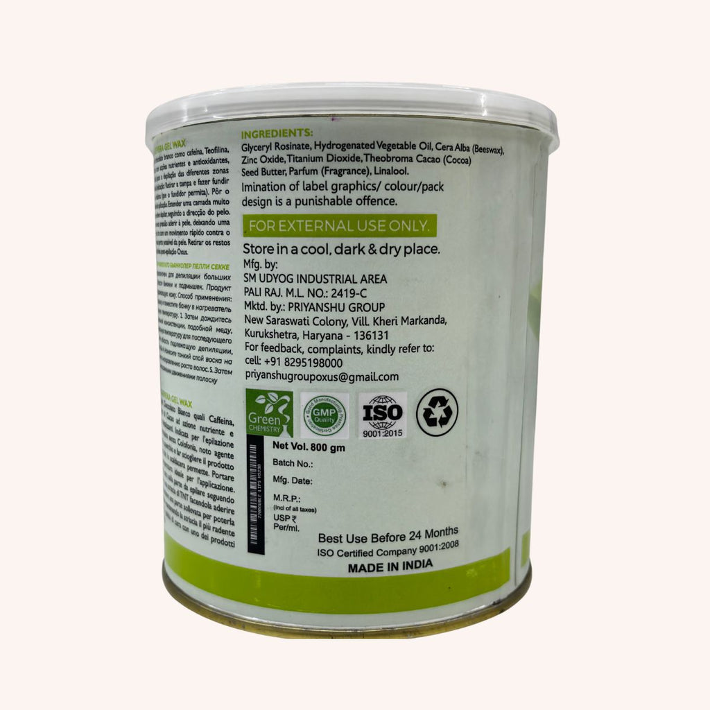 OXUS Professional Liposoluble Aloevera Hair Removal Gel Wax – 800 GM