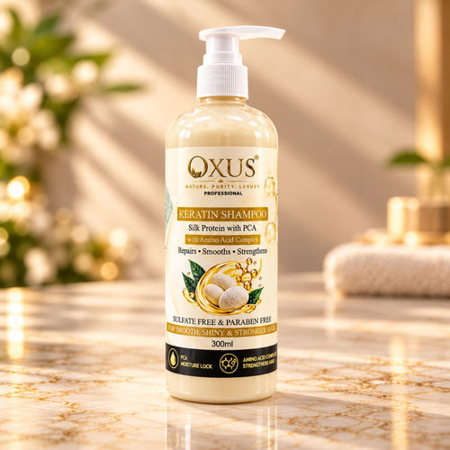 OXUS Professional Keratin Shampoo with Silk Protein & PCA – 300ml