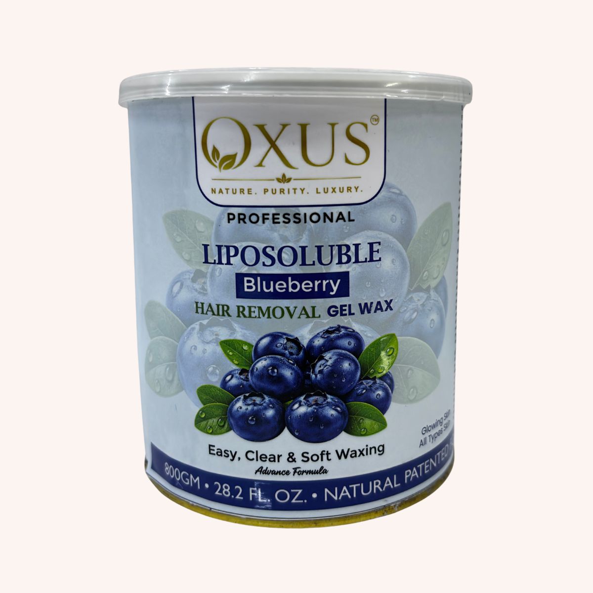 OXUS Professional Liposoluble Blueberry Hair Removal Gel Wax – 800 GM