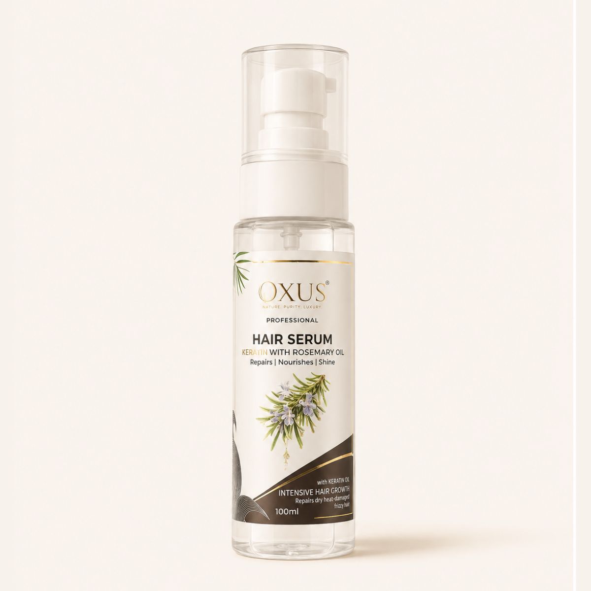 OXUS Professional Keratin Hair Serum with Rosemary Oil – 100ml